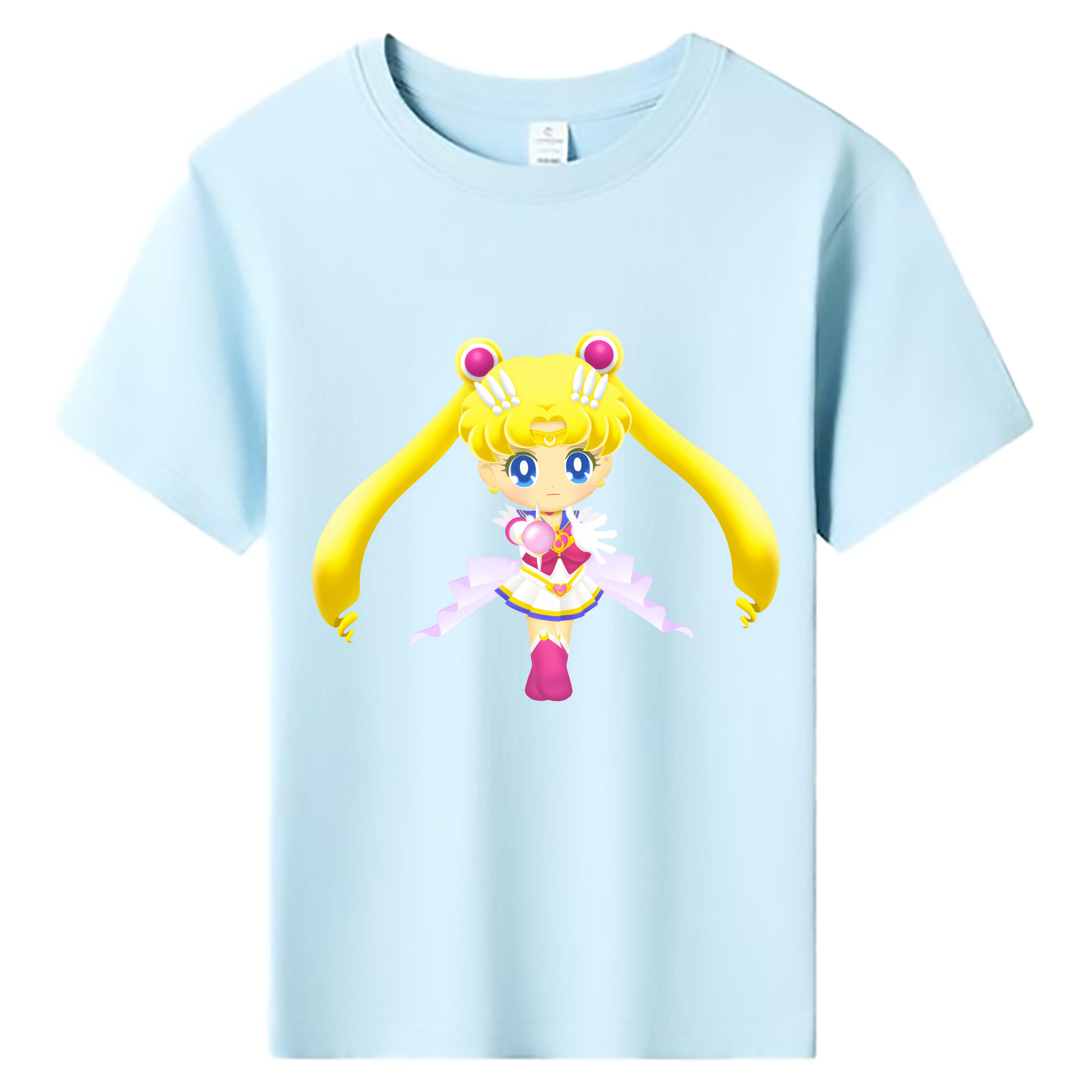 （画像用） 美少女戦士セーラームーン 月野 うさぎ つきの うさぎ Sailor Moon Tsukino Usagi 綿100％キッズTシャツ（フロントプリント）